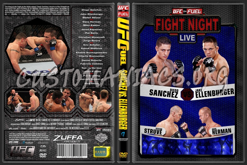 UFC on FUELtv Sanchez vs Ellenburger (Fight Night Edition) dvd cover
