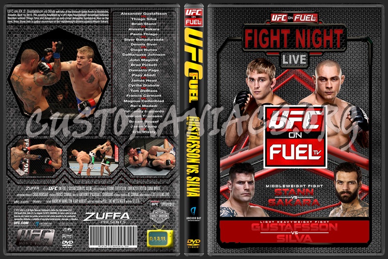 UFC on FUELtv 2 Gustafsson vs Silva (Fight Night Edition) dvd cover