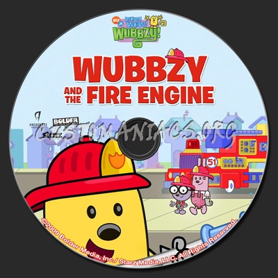 Wubbzy and the Fire Engine dvd label