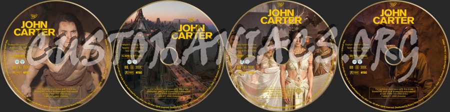 John Carter dvd label