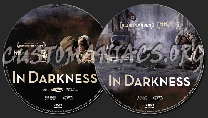 In Darkness dvd label