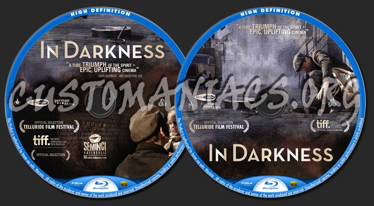 In Darkness blu-ray label