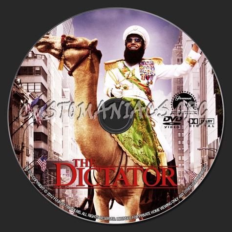 The Dictator dvd label