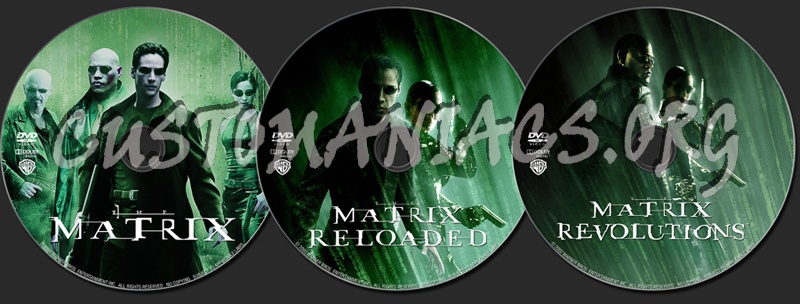 The Matrix Trilogy dvd label