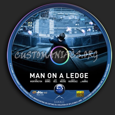 Man On A Ledge blu-ray label