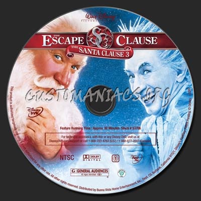 The Santa Clause 3 dvd label