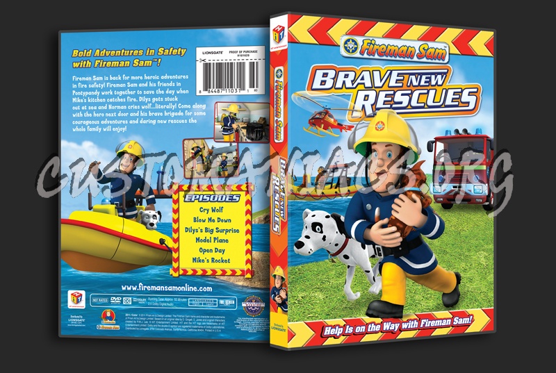 Fireman Sam: Brave New Rescues dvd cover