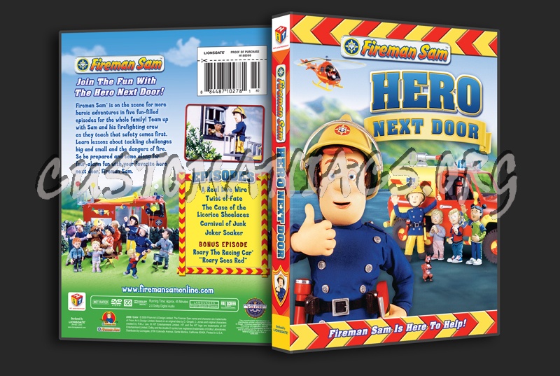 Fireman Sam: Hero Next Door dvd cover