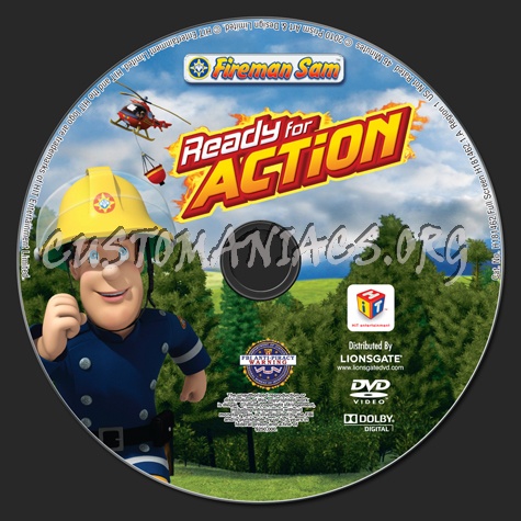 Fireman Sam: Ready for Action dvd label