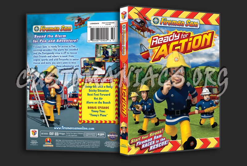 Fireman Sam: Ready for Action dvd cover