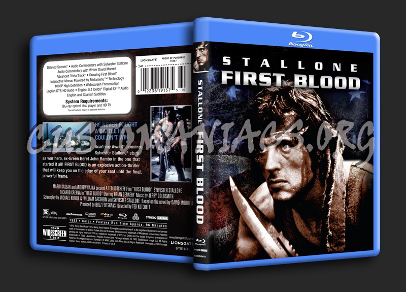 First Blood blu-ray cover