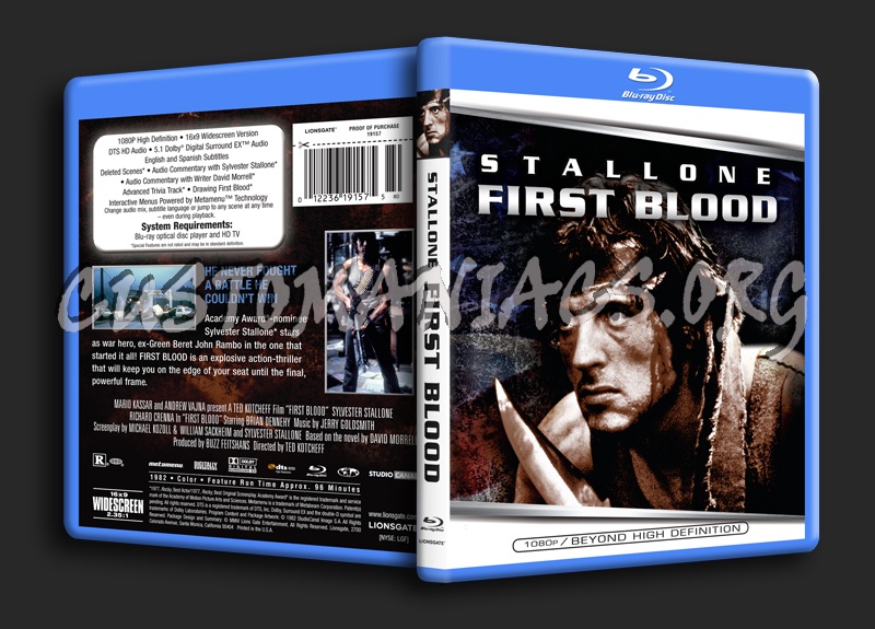 First Blood blu-ray cover