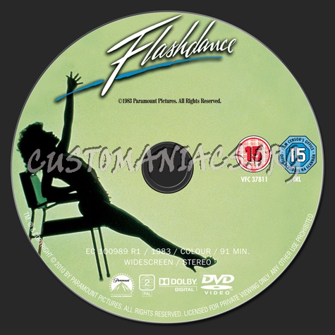 Flashdance dvd label