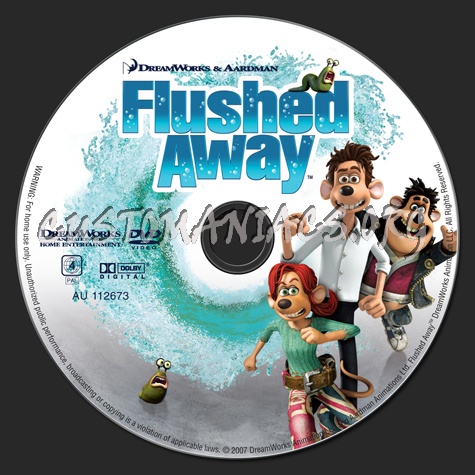 Flushed Away dvd label