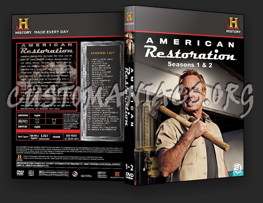 American Restoration Seasons 1 & 2 dvd cover