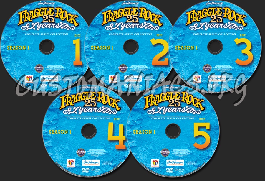 Fraggle Rock: 25 Years Complete Series Collection Season 1 dvd label