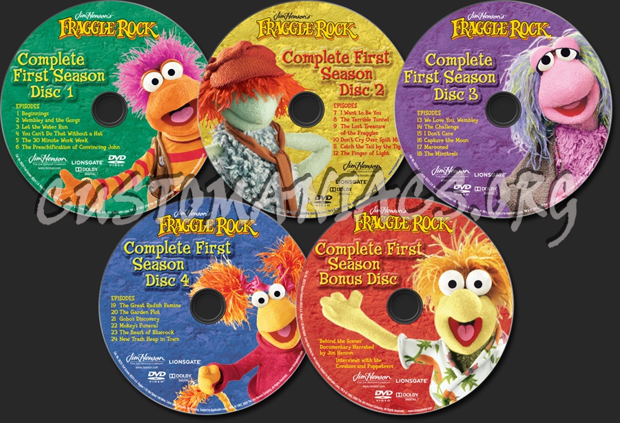 Fraggle Rock Season 1 dvd label