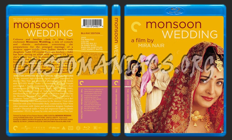 489 - Monsoon Wedding blu-ray cover