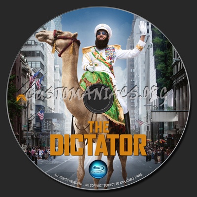 The Dictator blu-ray label