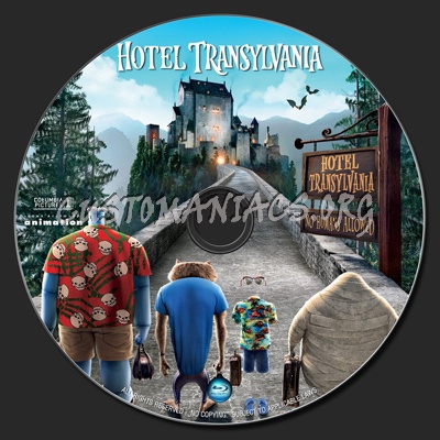 Hotel Transylvania blu-ray label