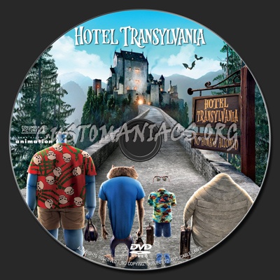 Hotel Transylvania dvd label