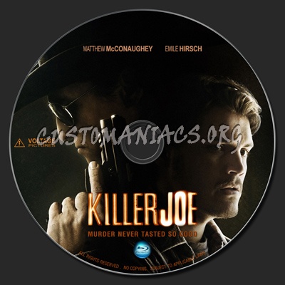 Killer Joe blu-ray label