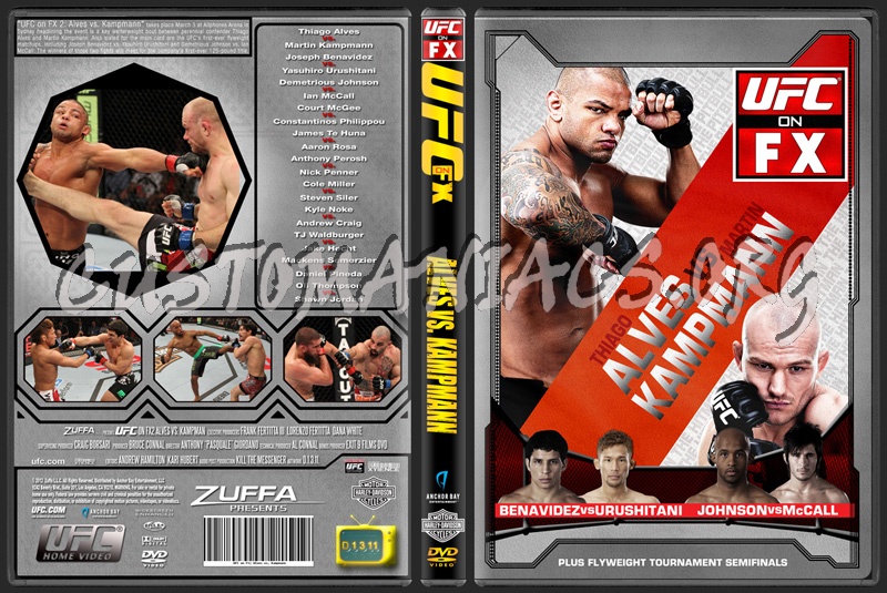 UFC on FX 2 Alves vs Kampmann dvd cover