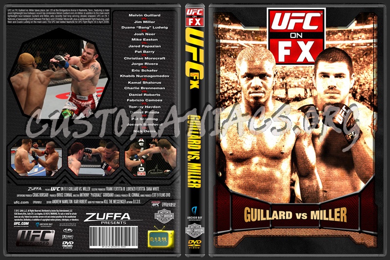 UFC on FX 1 Guillard vs Miller dvd cover