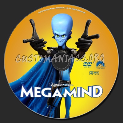 Megamind dvd label