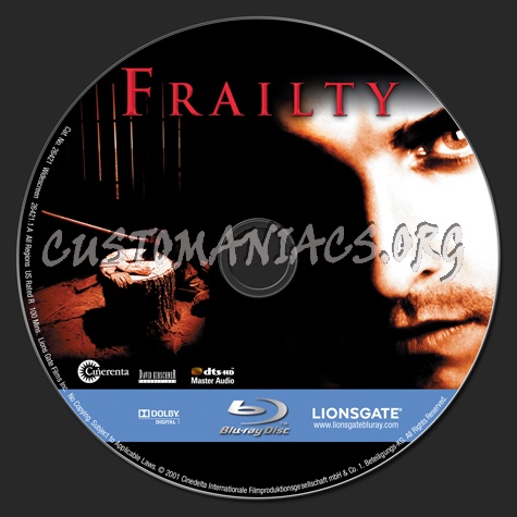 Frailty blu-ray label