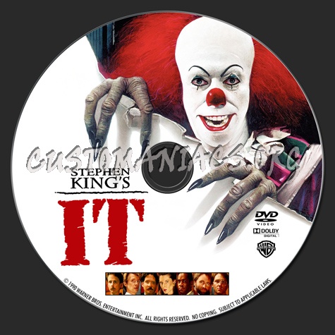 Stephen King's It dvd label