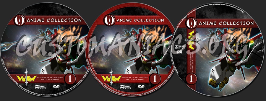 Anime Collection Voltron Defender Of The Universe Collection 7 dvd label