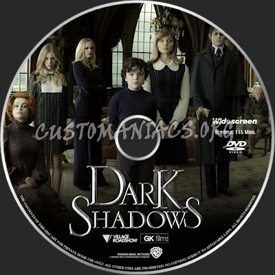 Dark Shadows dvd label