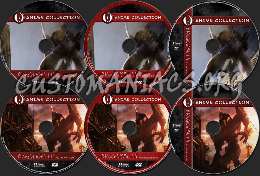 Anime Collection Evangelion 1.11 dvd label