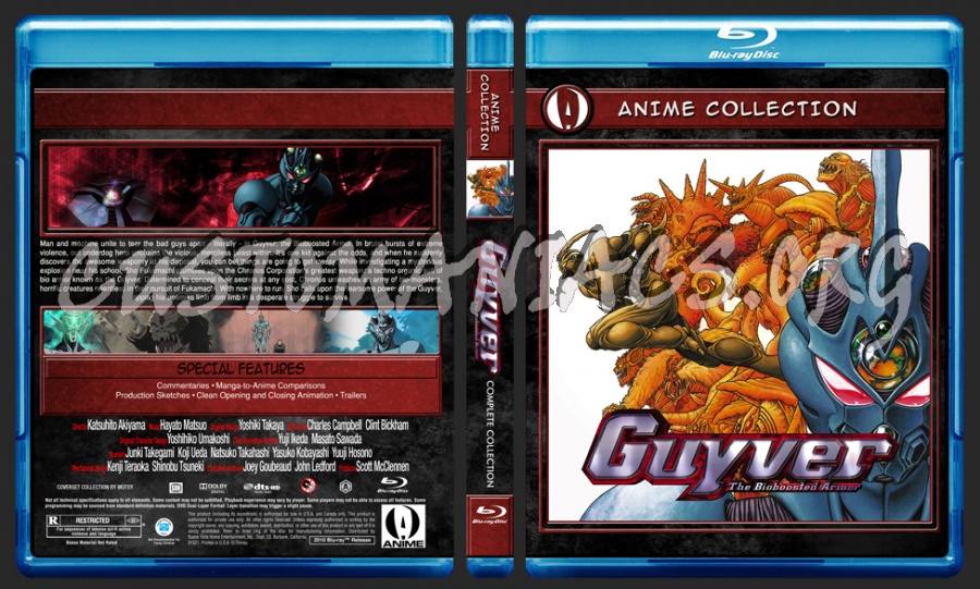 Anime Collection Guyver blu-ray cover