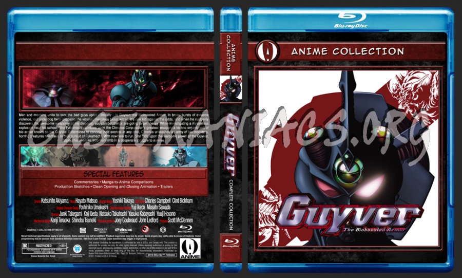 Anime Collection Guyver blu-ray cover
