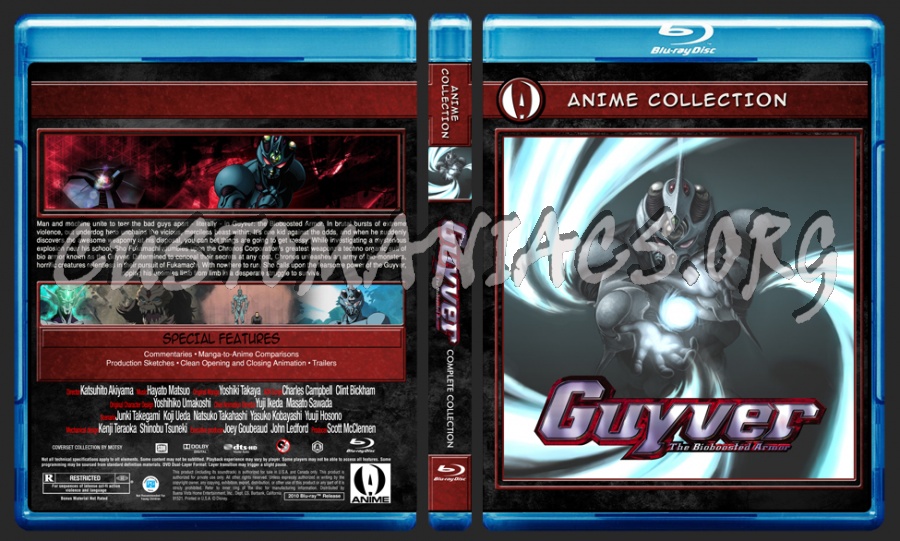Anime Collection Guyver blu-ray cover
