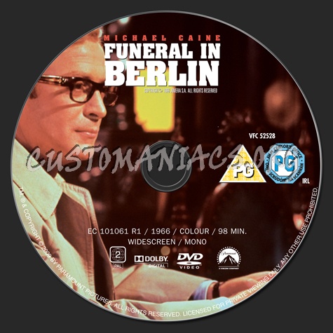 Funeral in Berlin dvd label