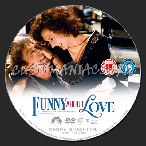 Funny About Love dvd label