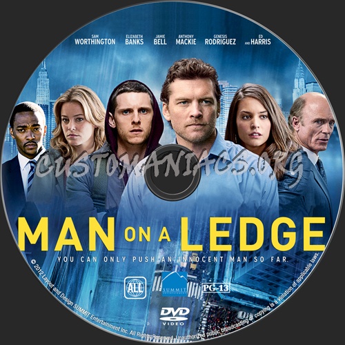 Man On A Ledge dvd label
