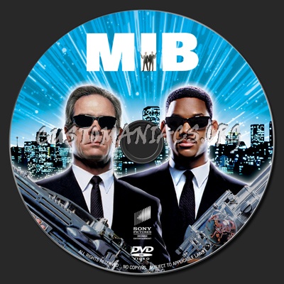 Men In Black dvd label