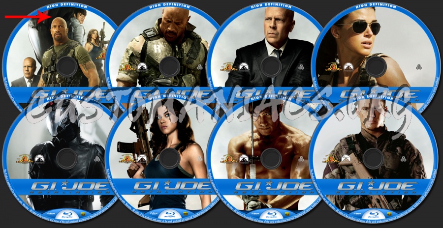 G.I. Joe: Retaliation blu-ray label