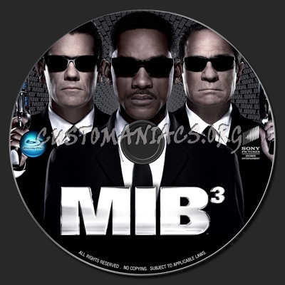 Men In Black III blu-ray label