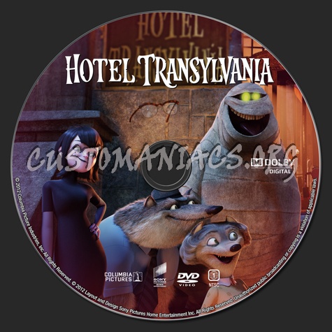 Hotel Transylvania dvd label