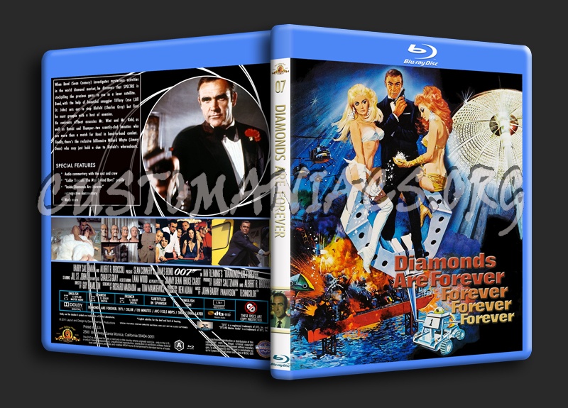 Diamonds Are Forever blu-ray cover