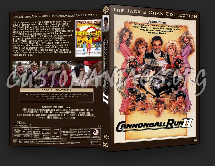 Cannonball Run 2 dvd cover