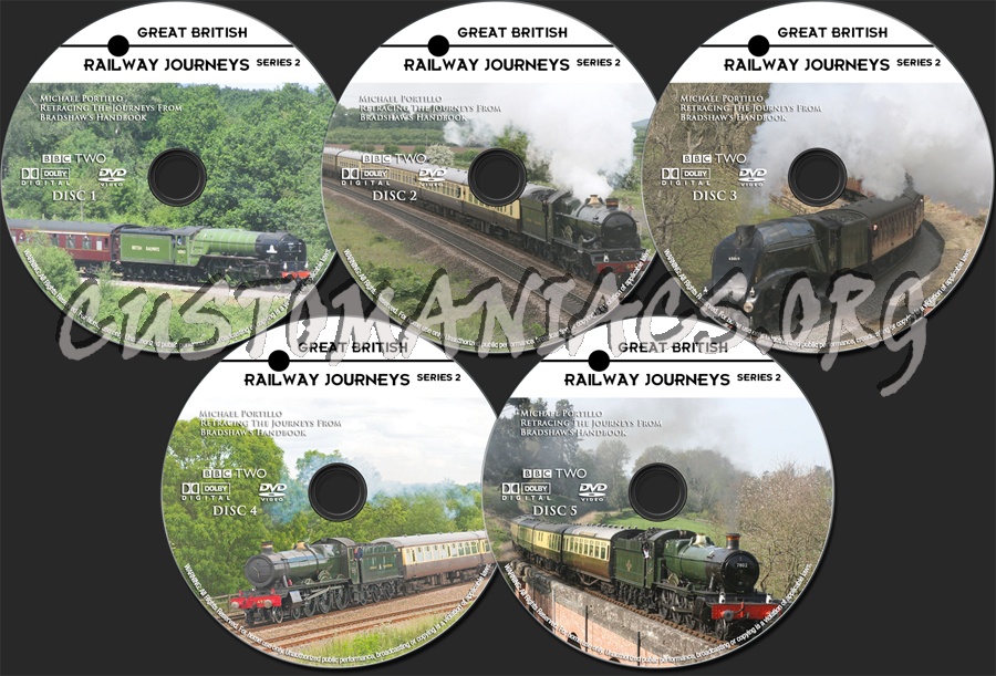 Great British Railway Journeys Series 2 dvd label