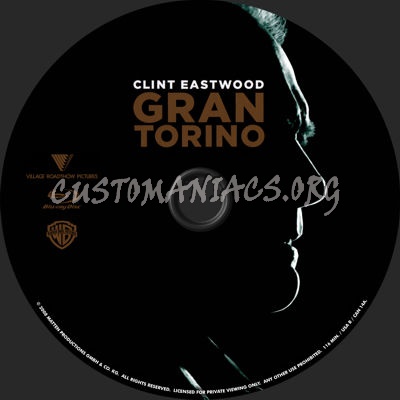 Gran Torino blu-ray label