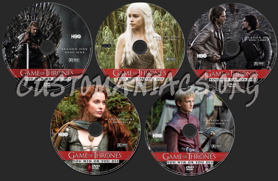 Game of Thrones - Season 1 dvd label