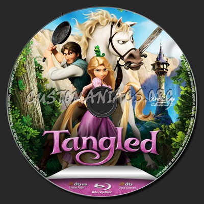 Tangled blu-ray label